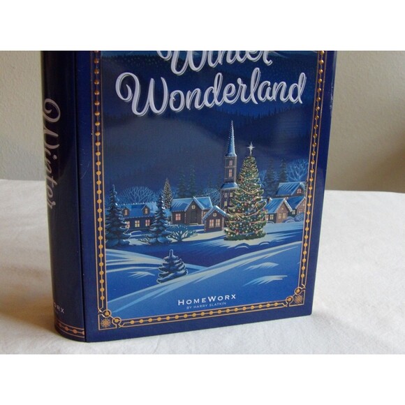 HOMEWORX by Harry Slatkin "Winter Wonderland" Book Tin set of 5 Scented Candles - Picture 4 of 16